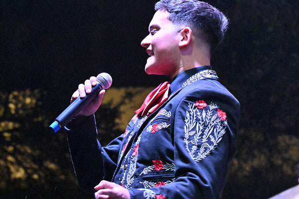 Male sings mariachi solo